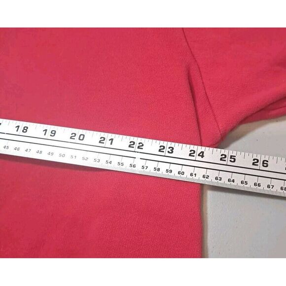 Oversized Baggy Shirt Womens XL Red Plaid Collar & Cuffs Samantha's Style Shoppe - Picture 6 of 9